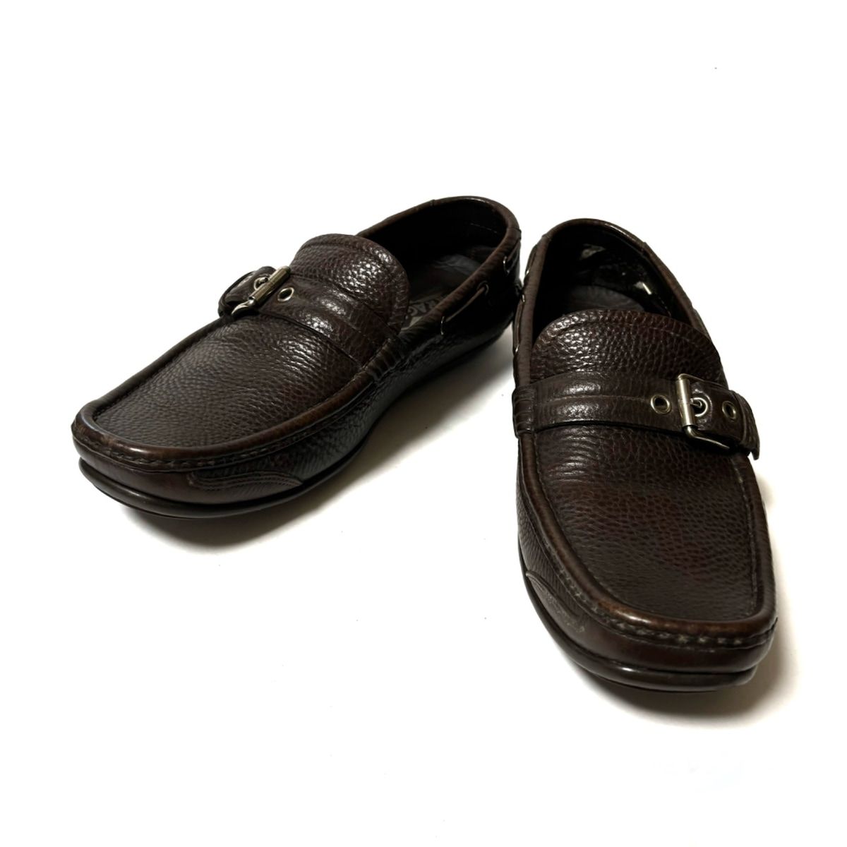 美品★サルヴァトーレフェラガモ ◎ダークブラウン　ドライビングシューズ　８EEE SalvatoreFerragamo(サルバトーレフェラガモ) ドライビング