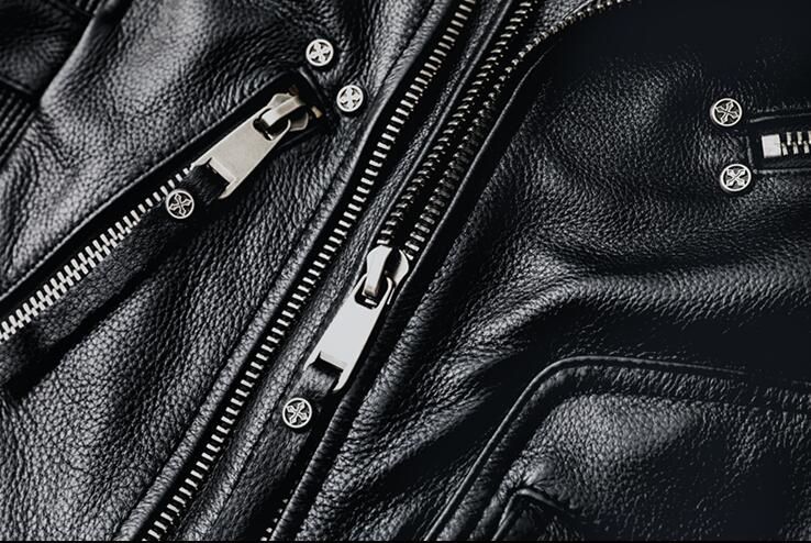 ハーレーダビッドソン ライダースジャケット ブラック 刺繍 袖ロゴ