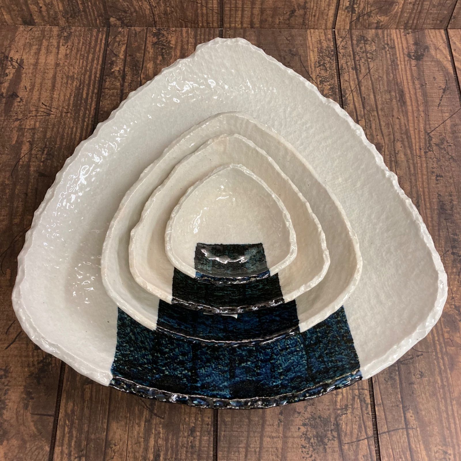 美濃焼 宗峰窯 おにぎり皿 大皿 - メルカリ