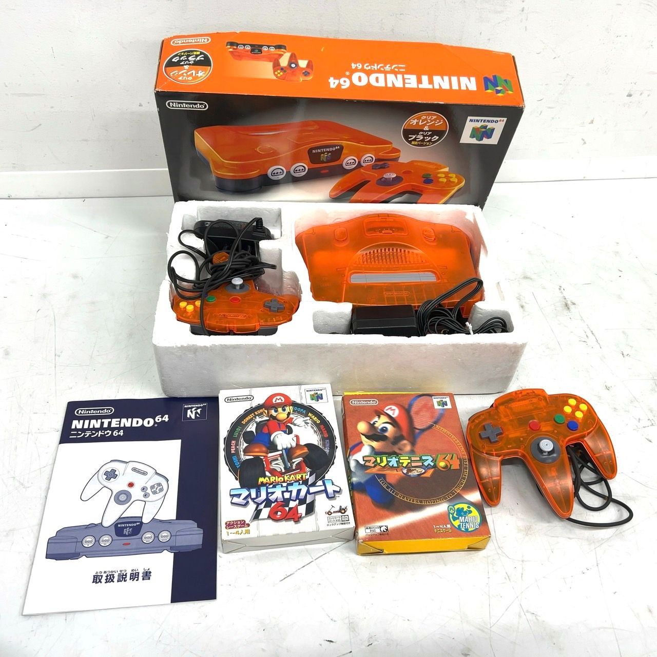 NINTENDO64 本体 + コントローラー2個 + マリオテニス（690 ゲーム祭 