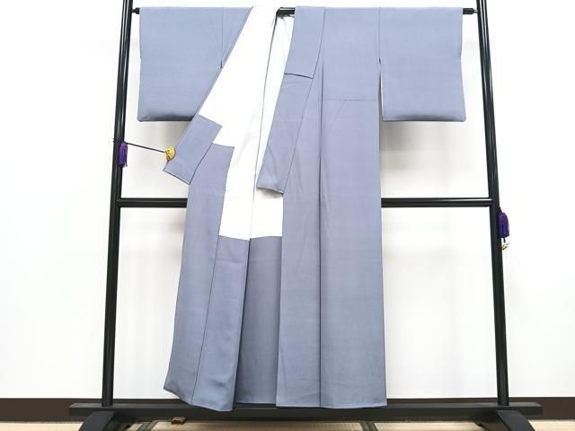 平和屋着物○上質な色無地 嵯峨野草木研究所 海松色 正絹 逸品 AABC3549ck