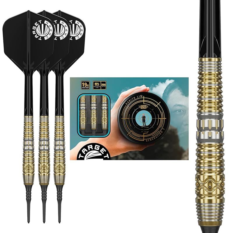 Target Japan ターゲットジャパン PRIME SERIES HOT SHOT G2 90% 2BA SOFT TIP DARTS | 90% タングステン K-Flex 2BA ソフトチップダーツセット 19G | K-Flex N 0