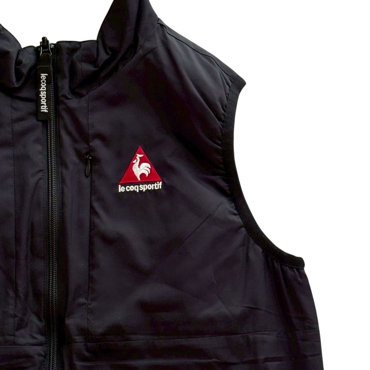 le coq Sportif ルコックゴルフ リバーシブルダウンベスト 黒 ゴルフ
