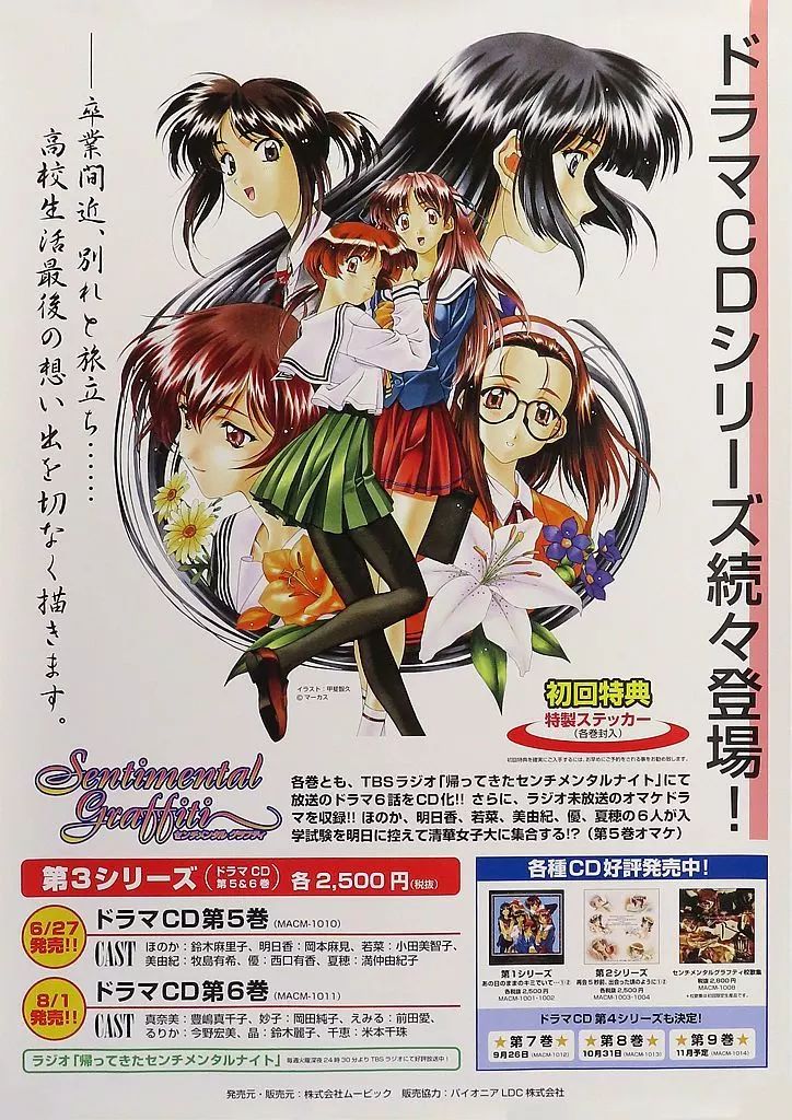 中古】ポスター B2販促ポスター 集合 「CD センチメンタルグラフティ