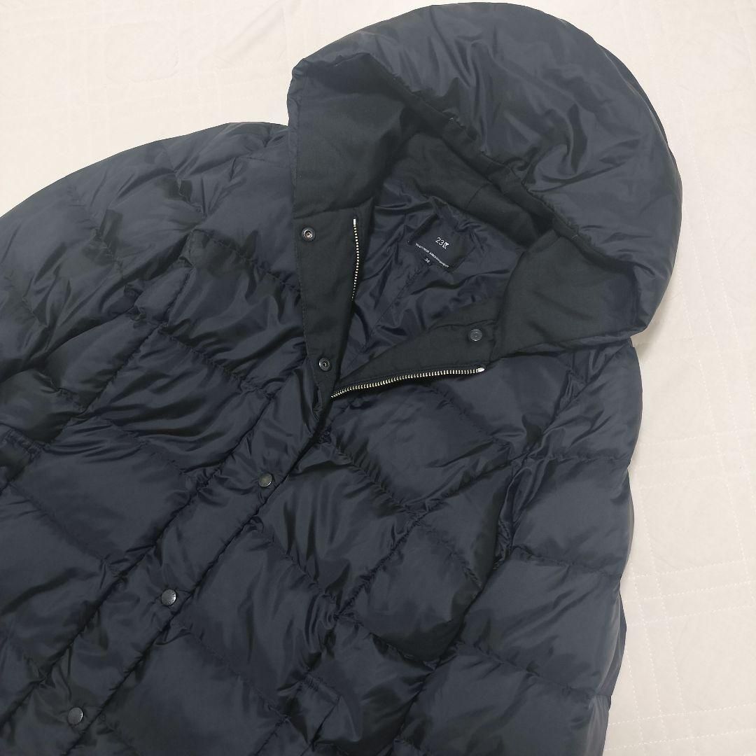 23区 洗える シレータフタ フーデッド ダウン 濃紺 38 M ダウンコート ダウンジャケット ジャケット ウォッシャブル レディース オンワード樫山