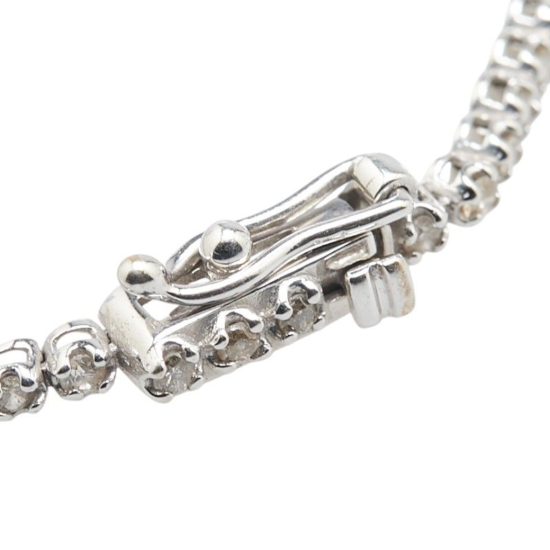 テニスブレスレット K18WG ホワイトゴールド レディース【1-0201441  