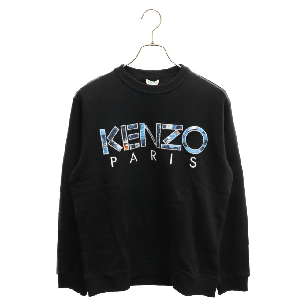KENZO (ケンゾー) ロゴワッペン付きクルーネックスウェットトレーナー 