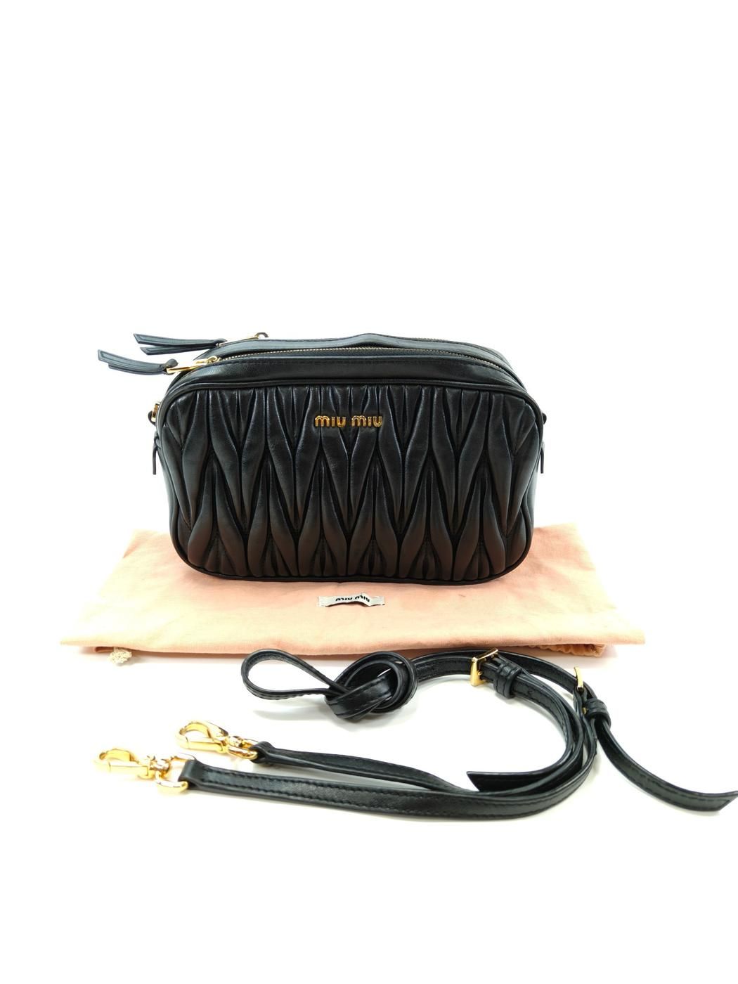 ミュウミュウ MIUMIU 2WAY ショルダーバッグ ポーチ クラッチ