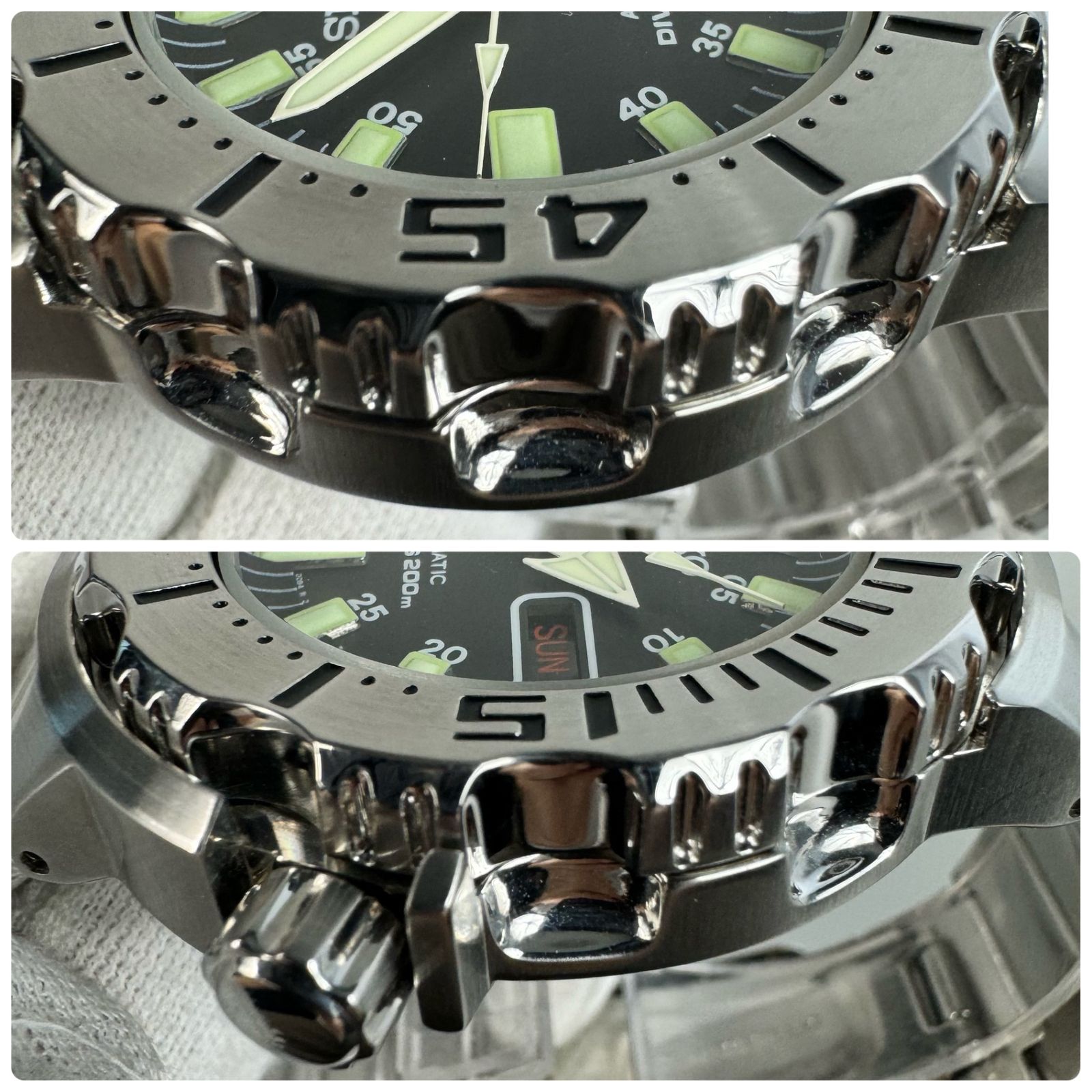 美品】セイコー SEIKO SKX779 ブラックモンスター 7S26-0350 ダイバースキューバ 自動巻 黒 デイデイト表示 - メルカリ