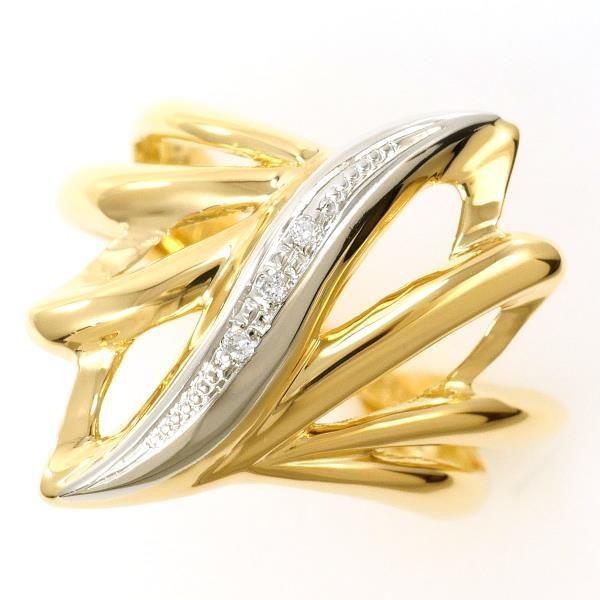 PT900 K18YG リング 指輪 11.5号 総重量約7.2g 中古 美品 送料無料