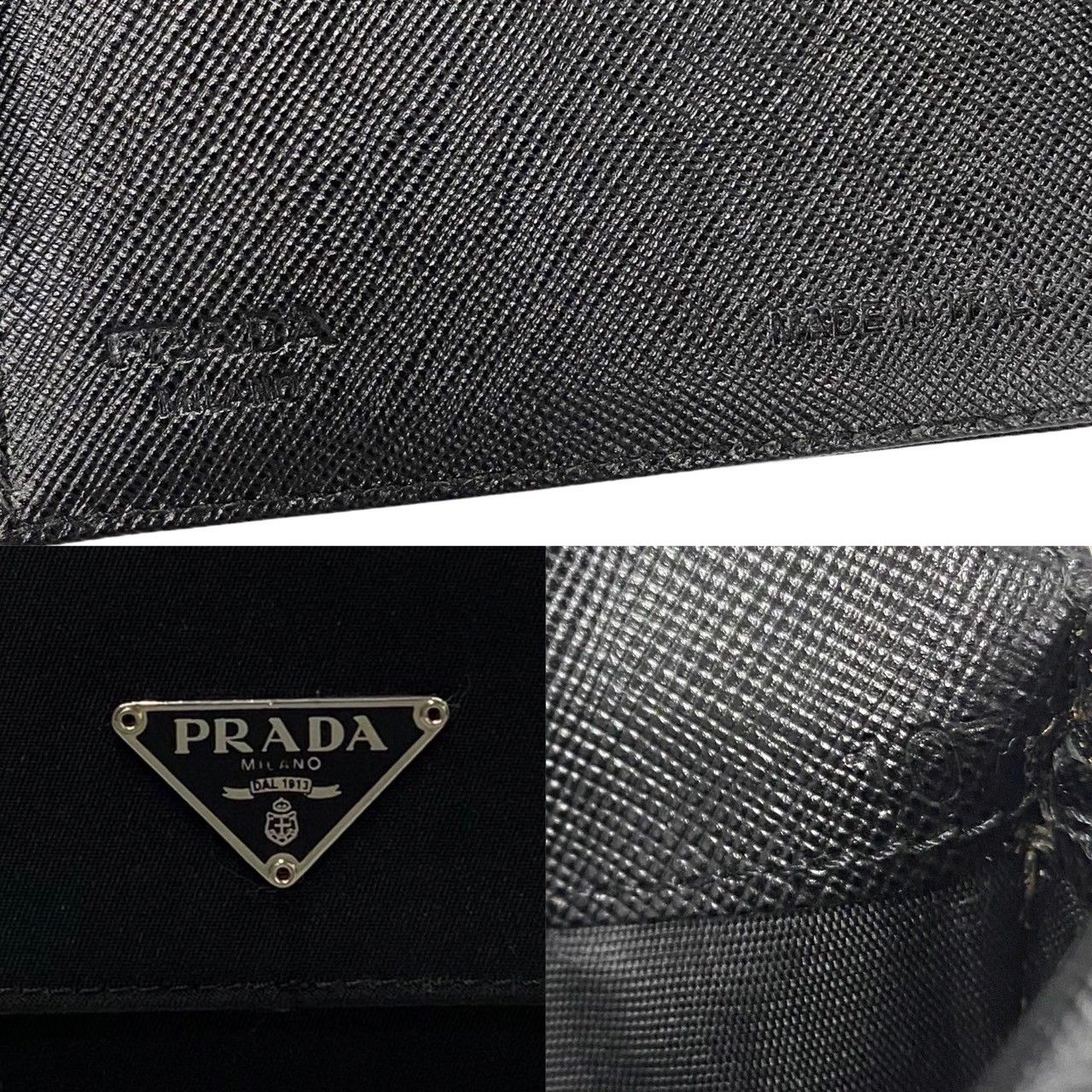 ほぼ未使用 希少品 PRADA プラダ 三角ロゴ 金具 ナイロン