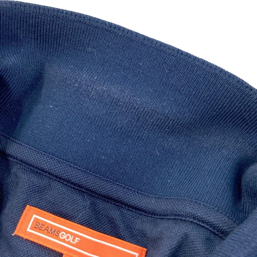 サイズ：XL BEAMS GOLF ビームスゴルフ  半袖ポロシャツ  ネイビー系 [240101427956] ゴルフウェア メンズ ストスト サイズ：XL BEAMS GOLF ビームスゴルフ 半袖ポロシャツ ネイビー