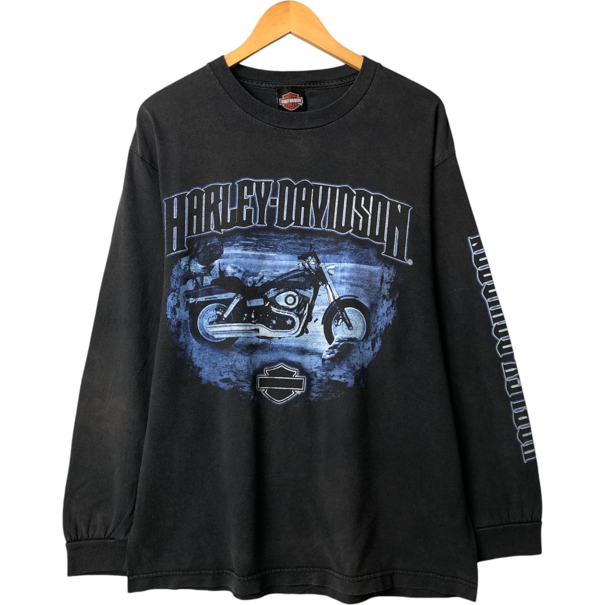 古着 ハーレーダビッドソン Harley-Davidson モーターサイクル ロングTシャツ ロンT メンズL相当|eaa529897