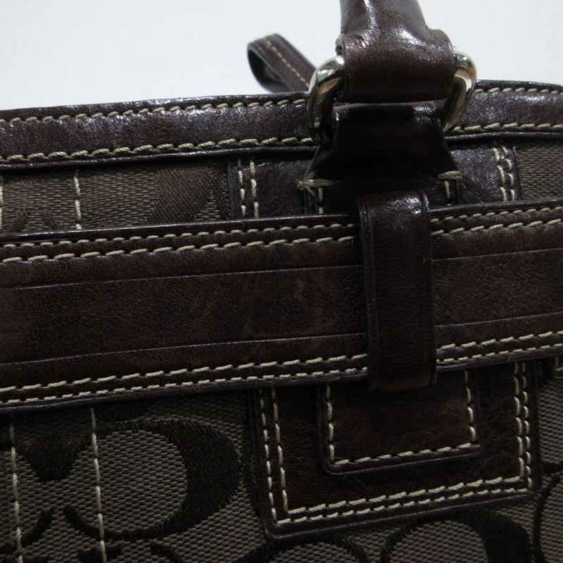 コーチ COACH シグネチャー ハンドバッグ 手提げバッグ キャンバス