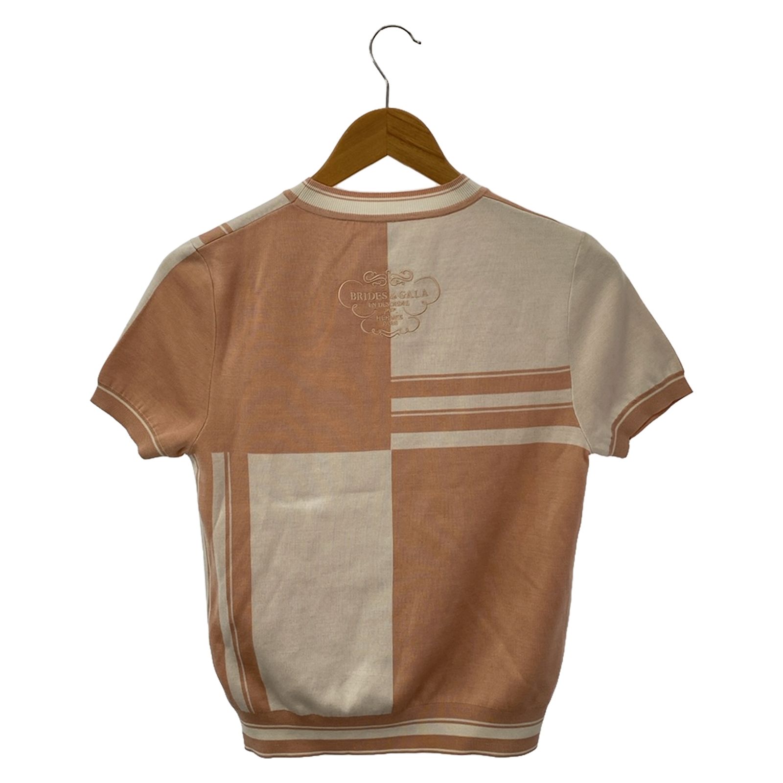 HERMES エルメス ニット 無秩序 ショートスリーブ エルメス ショートスリーブニット ニットジャカード 無秩序