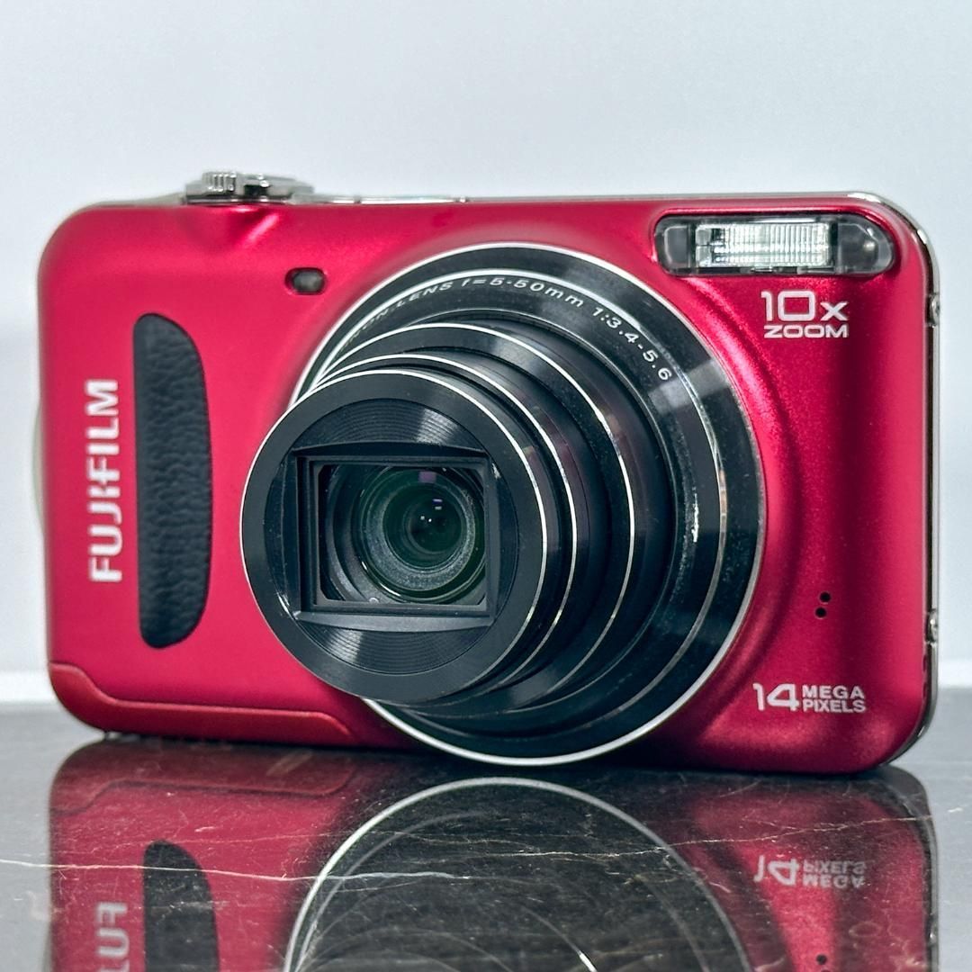 FUJIFILM FinePix T300 コンデジ 赤 レッド ファインピクス 富士