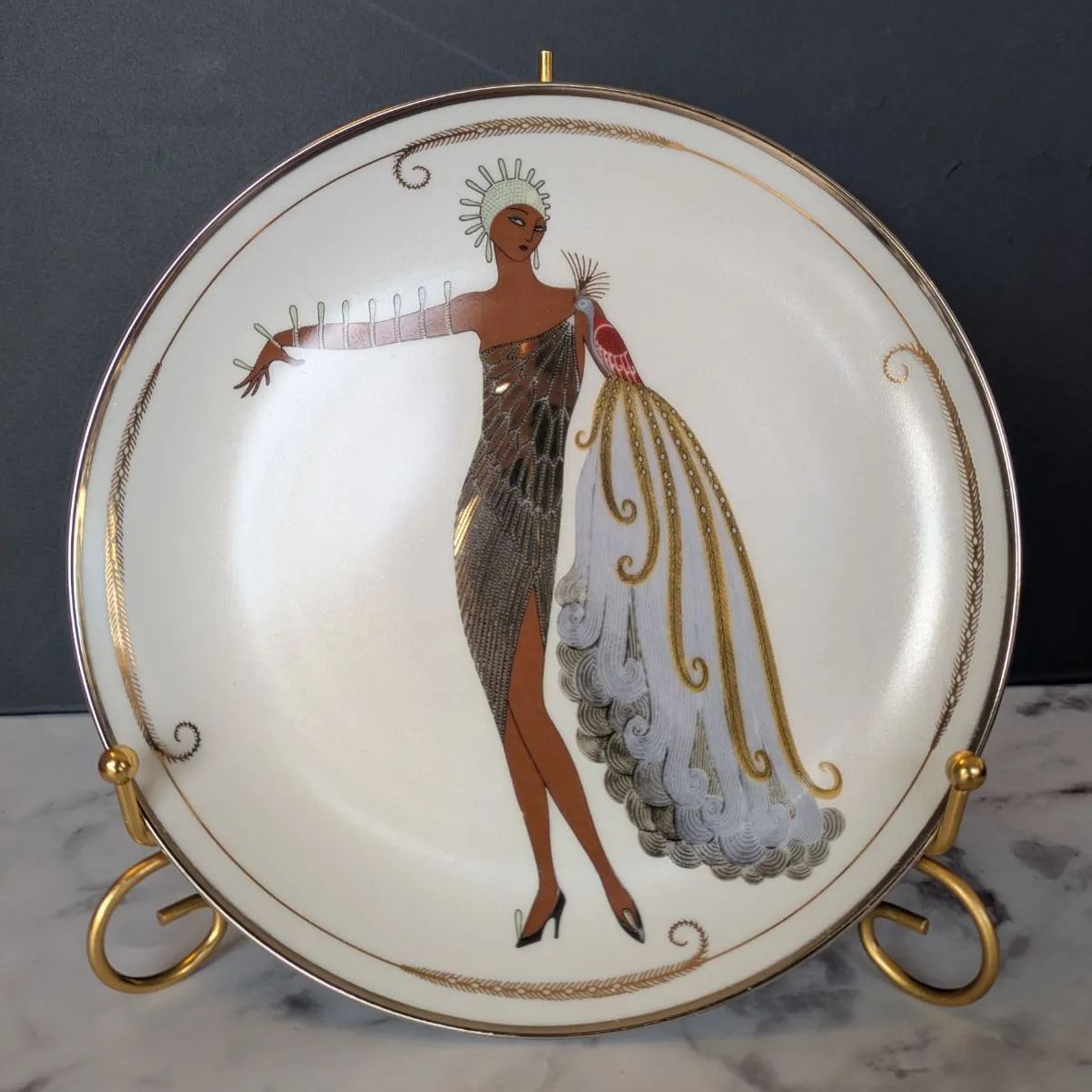 ◆エルテ Erte DIAV Ⅱ アールデコ フランクリンミント プレート