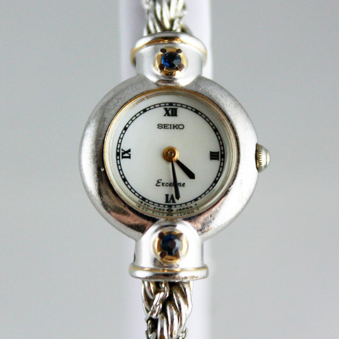 セイコー銀製ブレスレットウォッチ1E20-0090レディ 中古 】 SEIKO セイコー エクセリーヌ 1E20-0690 レディース