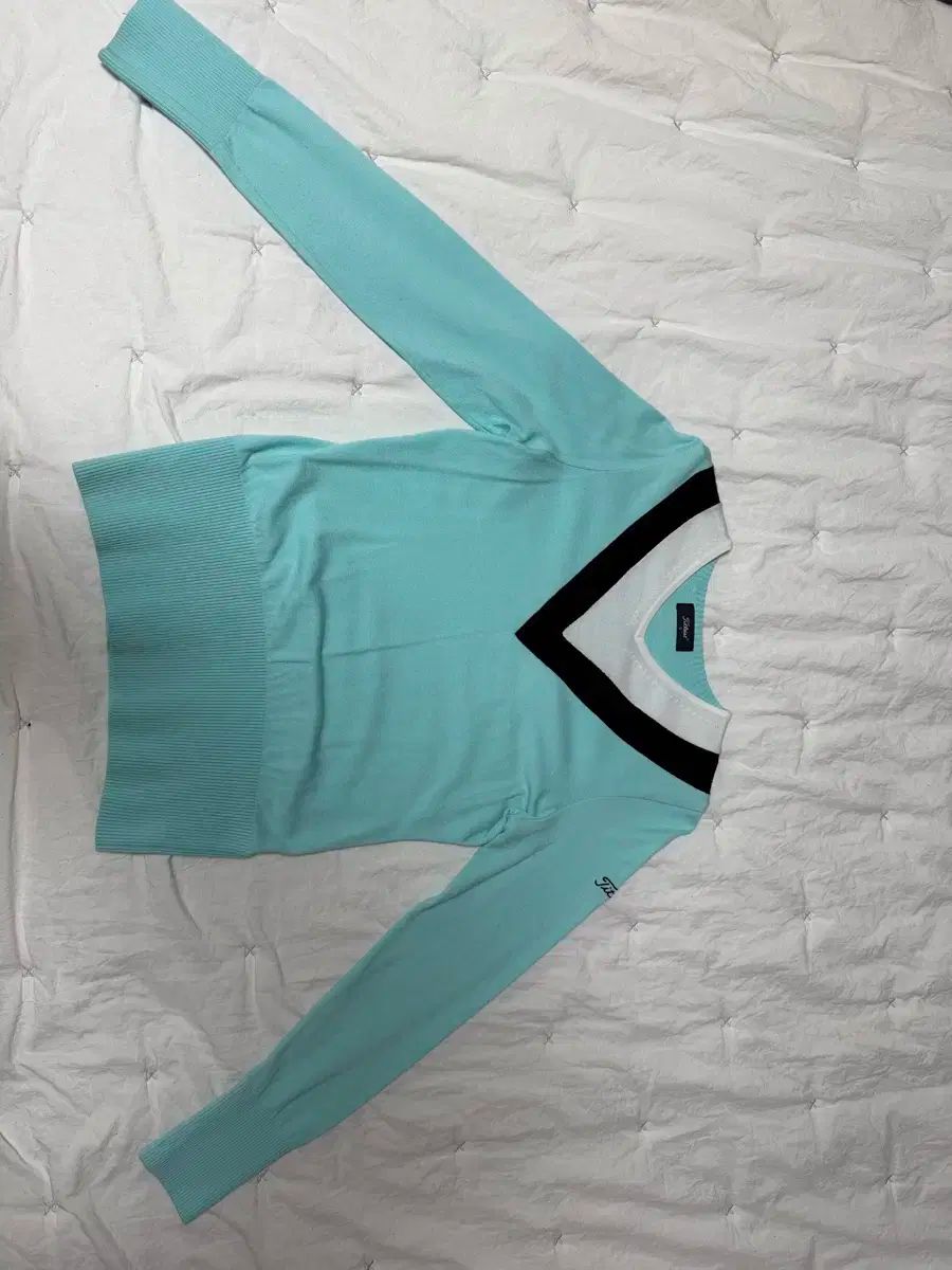 Titleist タイトリスト ミント色 Vネック ニット