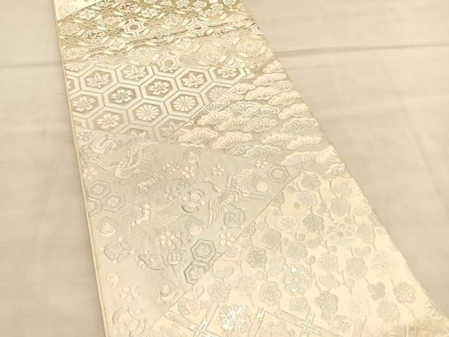 平和屋着物◎六通柄袋帯 唐織 錦繍香飾図 金銀糸 正絹