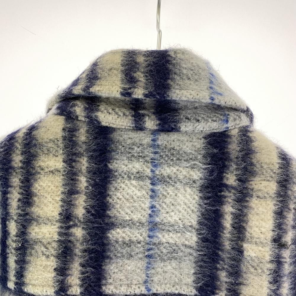 中古】DREAMTEAM ARCH LOGO MOHAIR FLANNEL JACKET ブルー サイズL