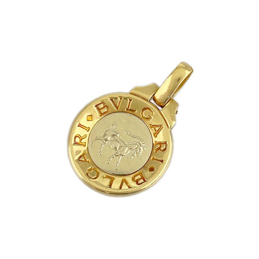 ブルガリ BVLGARI ペンダントトップ K18YG K18WG ホロスコープ 星座