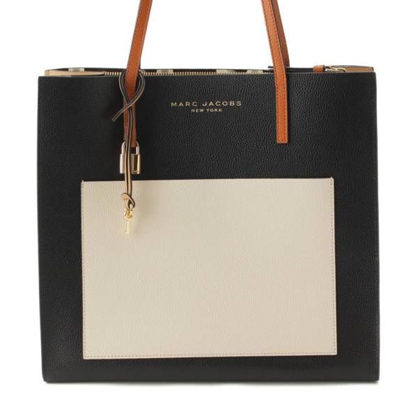 マークジェイコブス】Marc jacobs ロゴ レザー トートバッグ