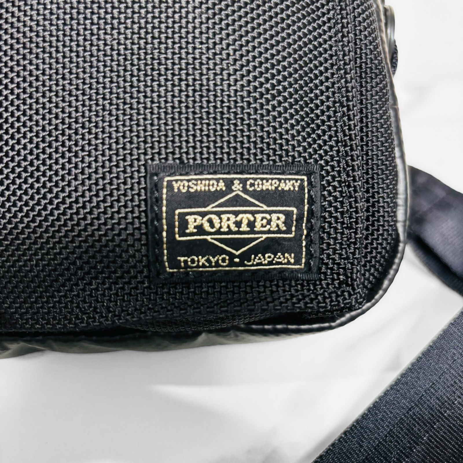 未使用級 タグ付き PORTER ポーター ヒート ショルダーバッグ 横型 
