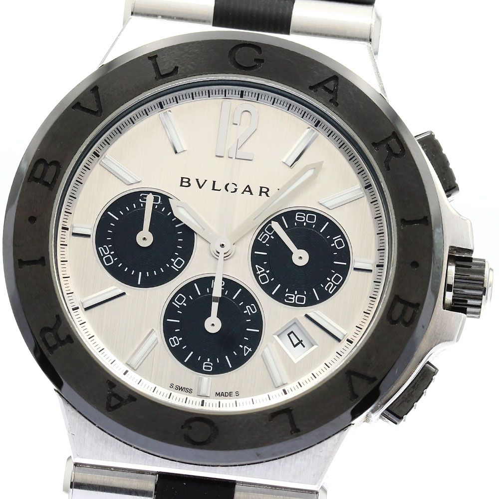 ブルガリ BVLGARI DG42SCCH ディアゴノ セラミック クロノグラフ 自動