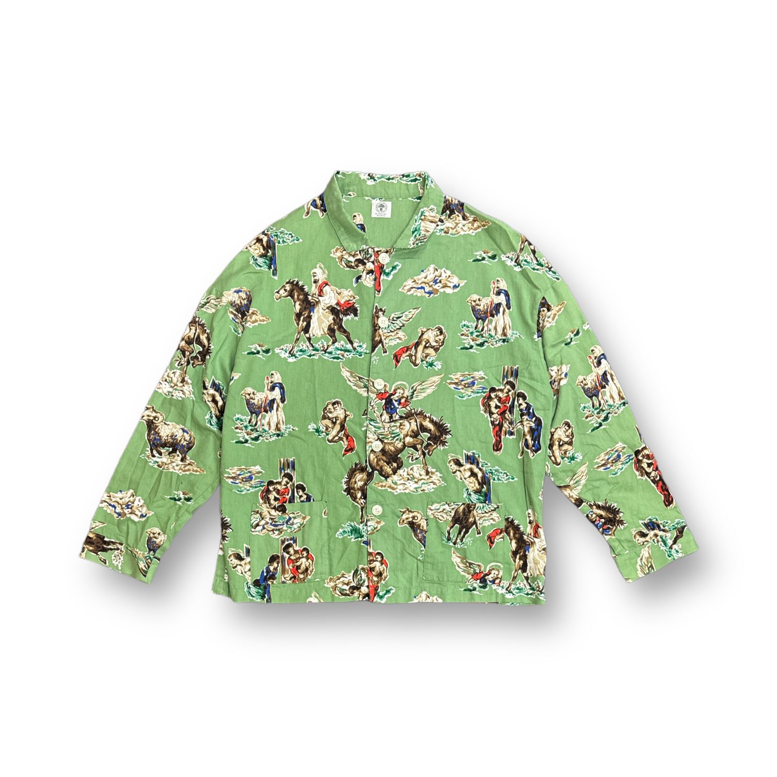 セントマイケル　パジャマシャツ SAINT MICHAEL 21SS 総柄 パジャマシャツ セントマイケル