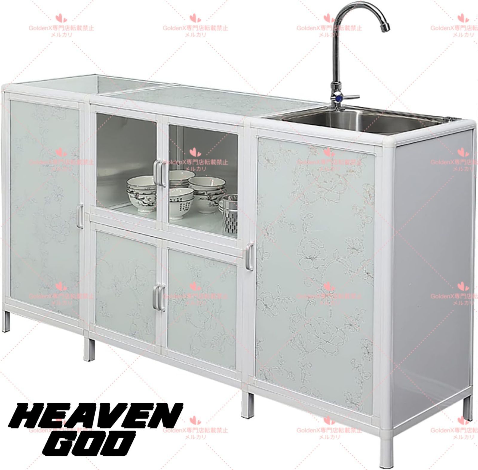 作善堂タイルシンク流し台 モザイクタイル 日本製 オシャレ雑貨 LS013