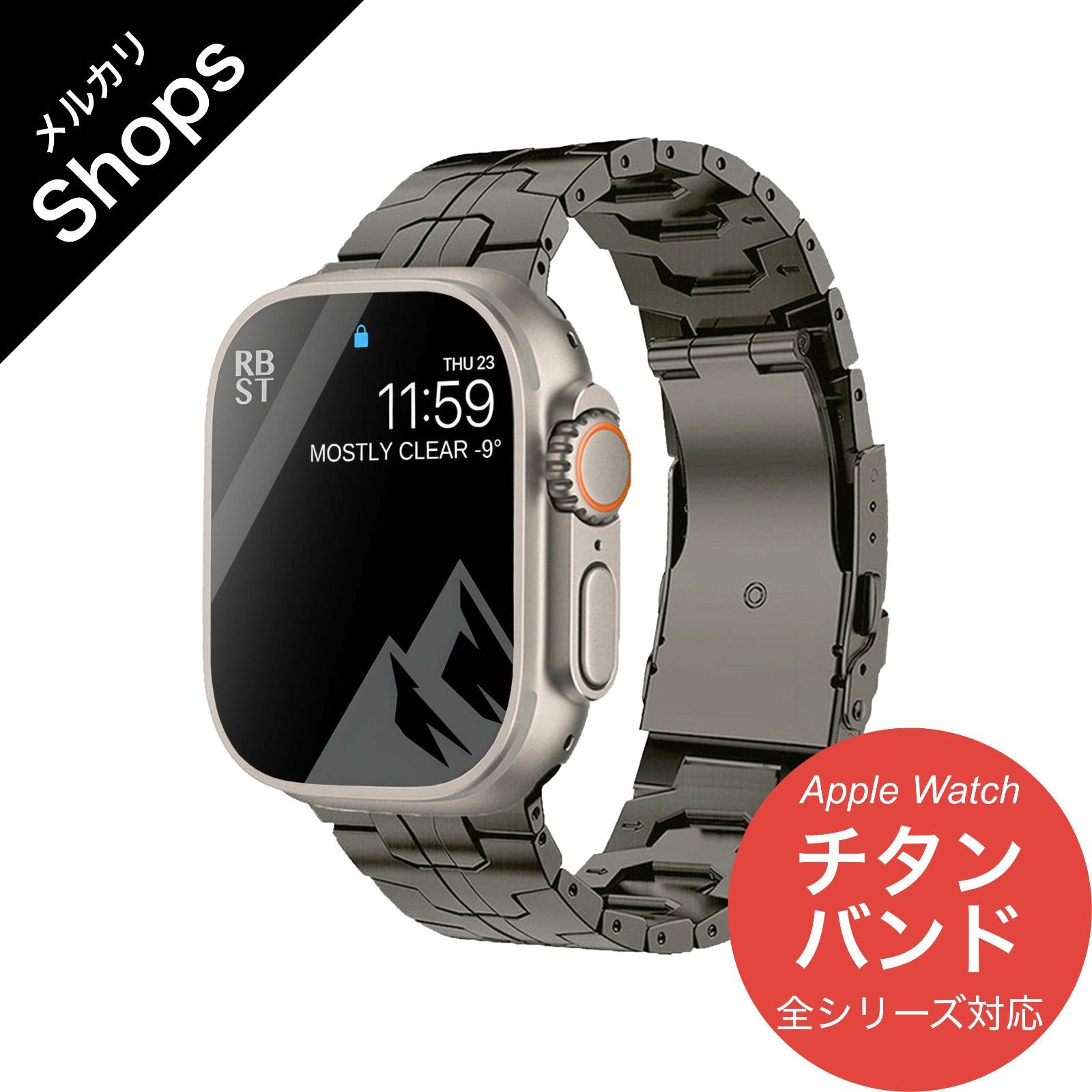 Apple Watch Ultraチタンバンド スレート 49mm対応 - メルカリ