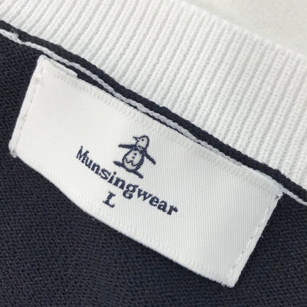 サイズ：L MUNSING WEAR マンシングウェア ベスト ネイビー系