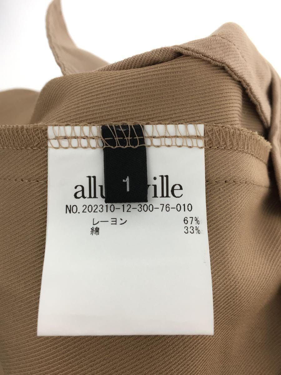 allureville バルキーシックチノカーゴパンツ 1 レーヨン ベージュ 202310-12-300-76-010