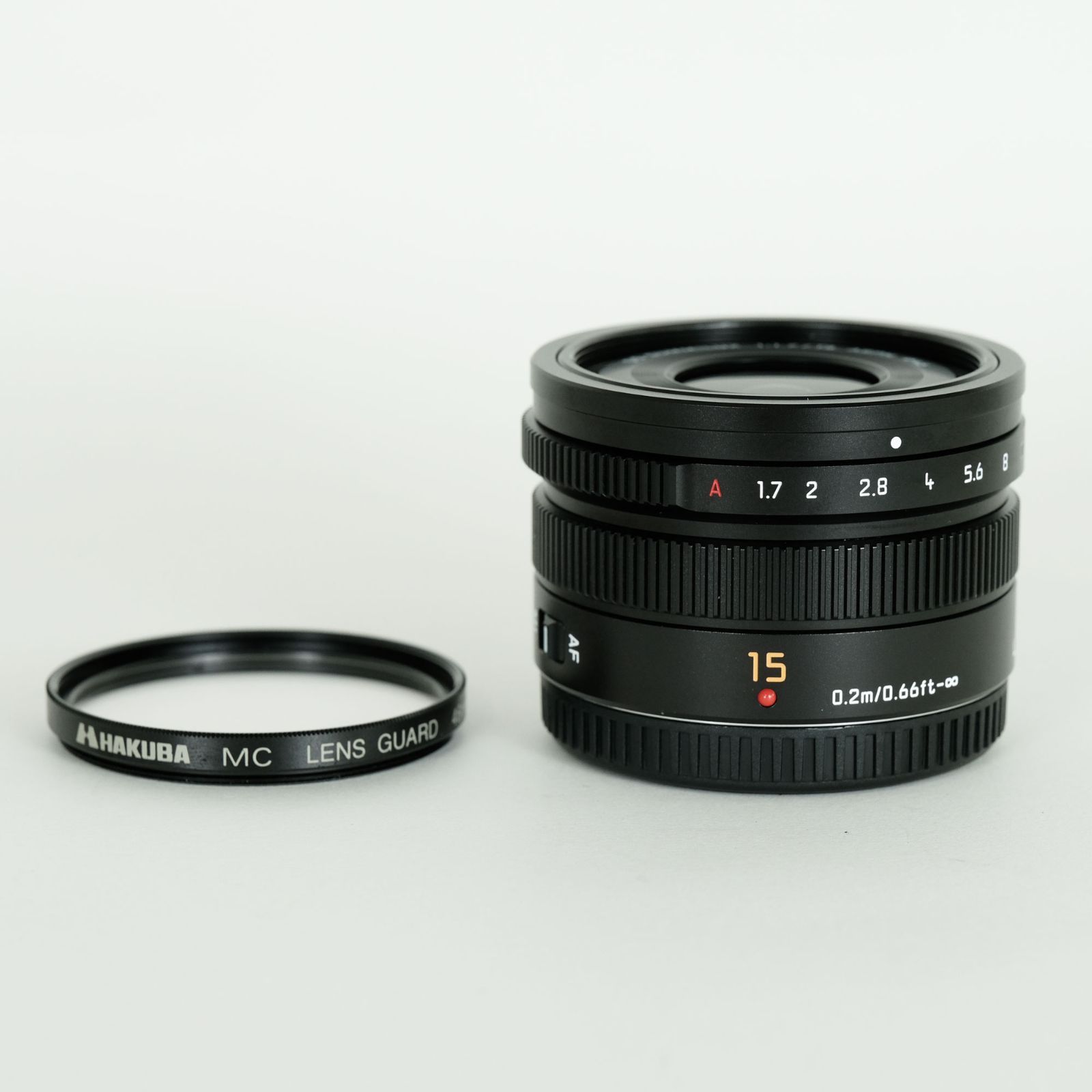 良品｜フィルター付] Panasonic LEICA DG SUMMILUX 15mm F1.7 ASPH 