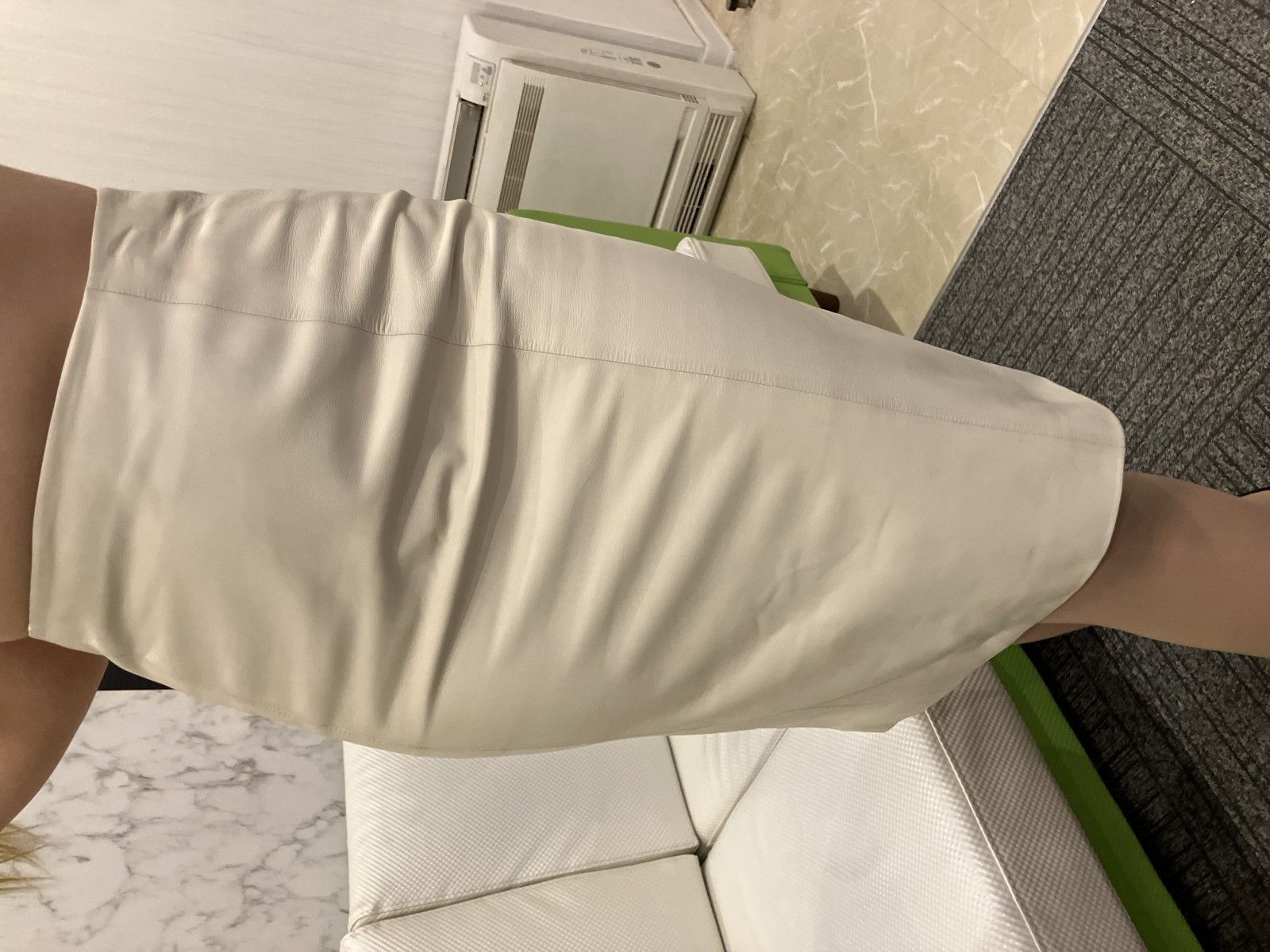 値下げ交渉可 フォロー割5% LOEWE ロエベ 本革 レザースカート タイト 