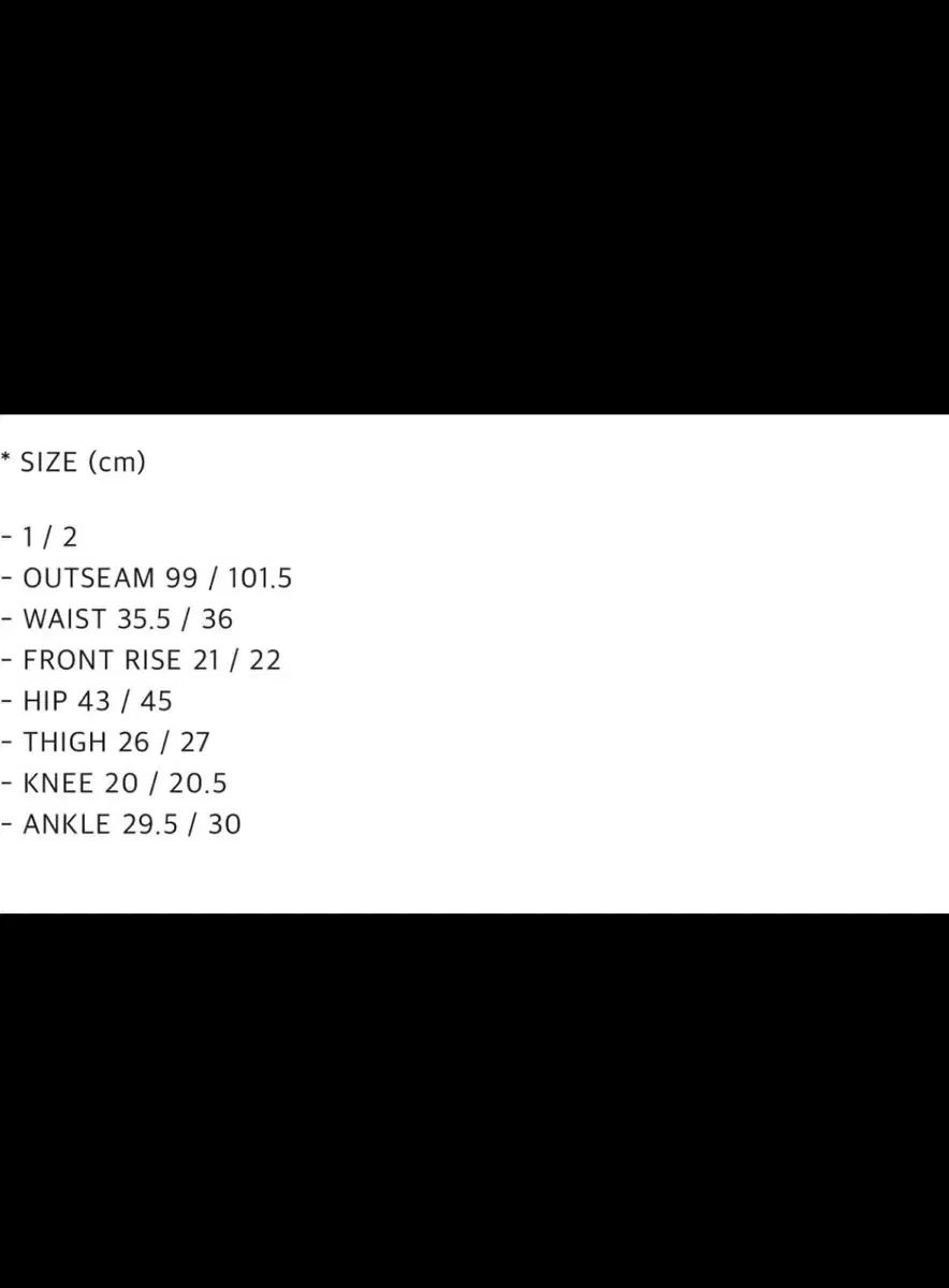 ミスター ケム ボー ブーツカット 黒 2 サイズ