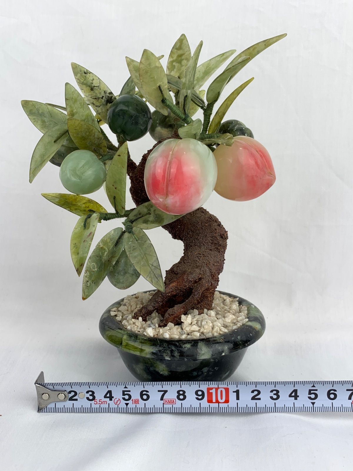 1262.中国美術、玉石盆栽、置物 - メルカリ