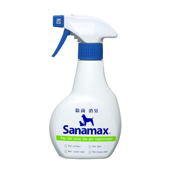 除菌消臭剤 サナマックス 300ml 24個セット 次亜塩素酸水 アンゲネーム 100ppm ペット用 ウイルス対策 感染 対策 菌 におい ニオイ 臭い 生活臭 中性 室内空間 保育所 学校 会社 事務所 病院 旅館 ホテル 介護施設 工場 国産