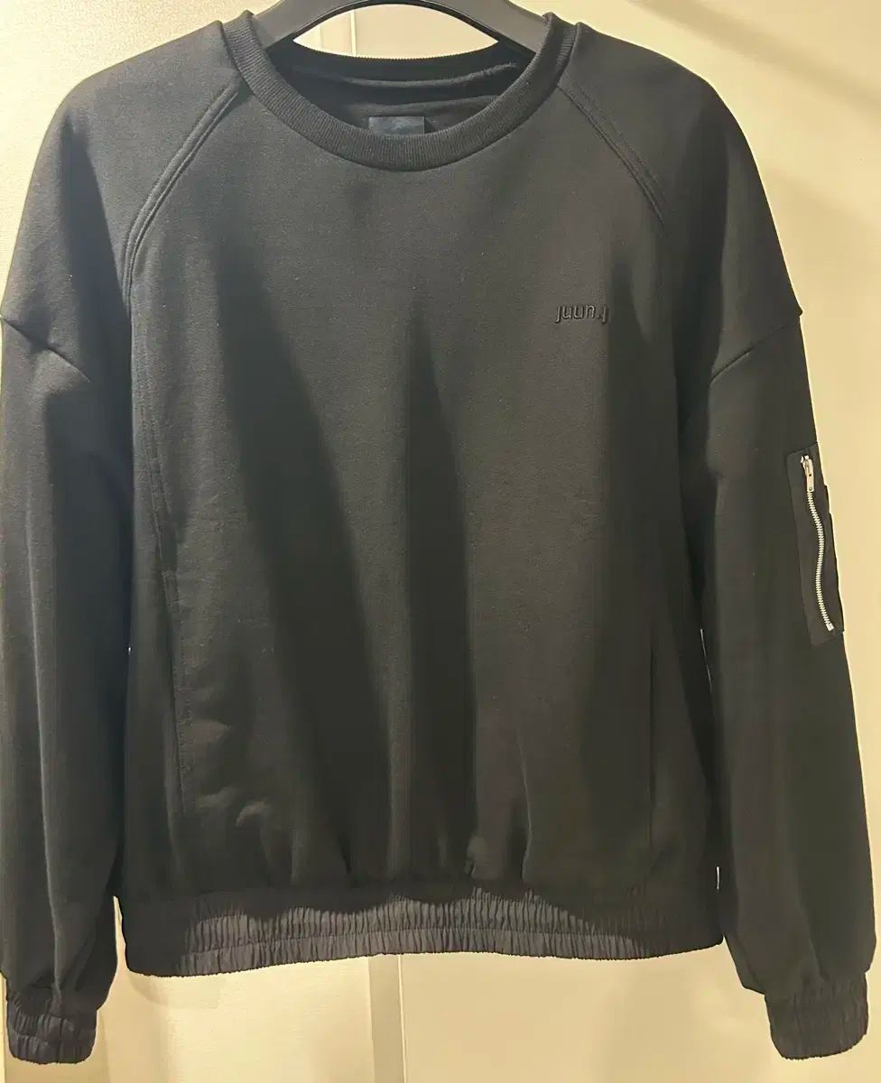 ジュンジェイ 23FW MA-1 バイカラー スウェット ブラック S