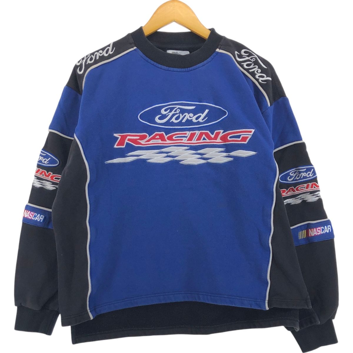 古着 RACING CHAMPIONS Ford フォード レーシング アドバタイジング スウェットシャツ トレーナー メンズXL相当/eaa515084