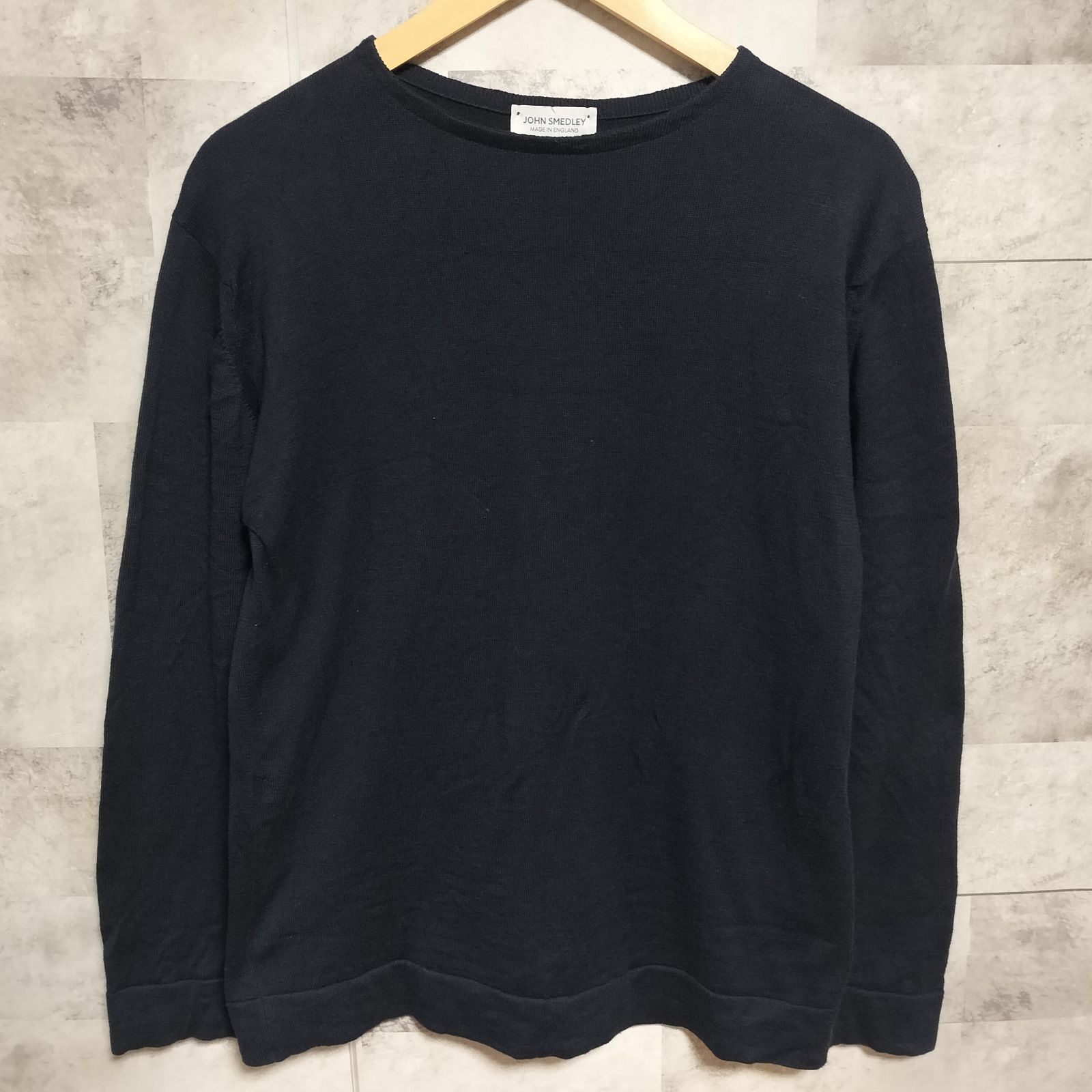 希少 JOHN SMEDLEY シーアイランドコットン ニット 長袖 近年物 JOHN SMEDLEY 長袖シーアイランドコットンニット John Smedley クルー