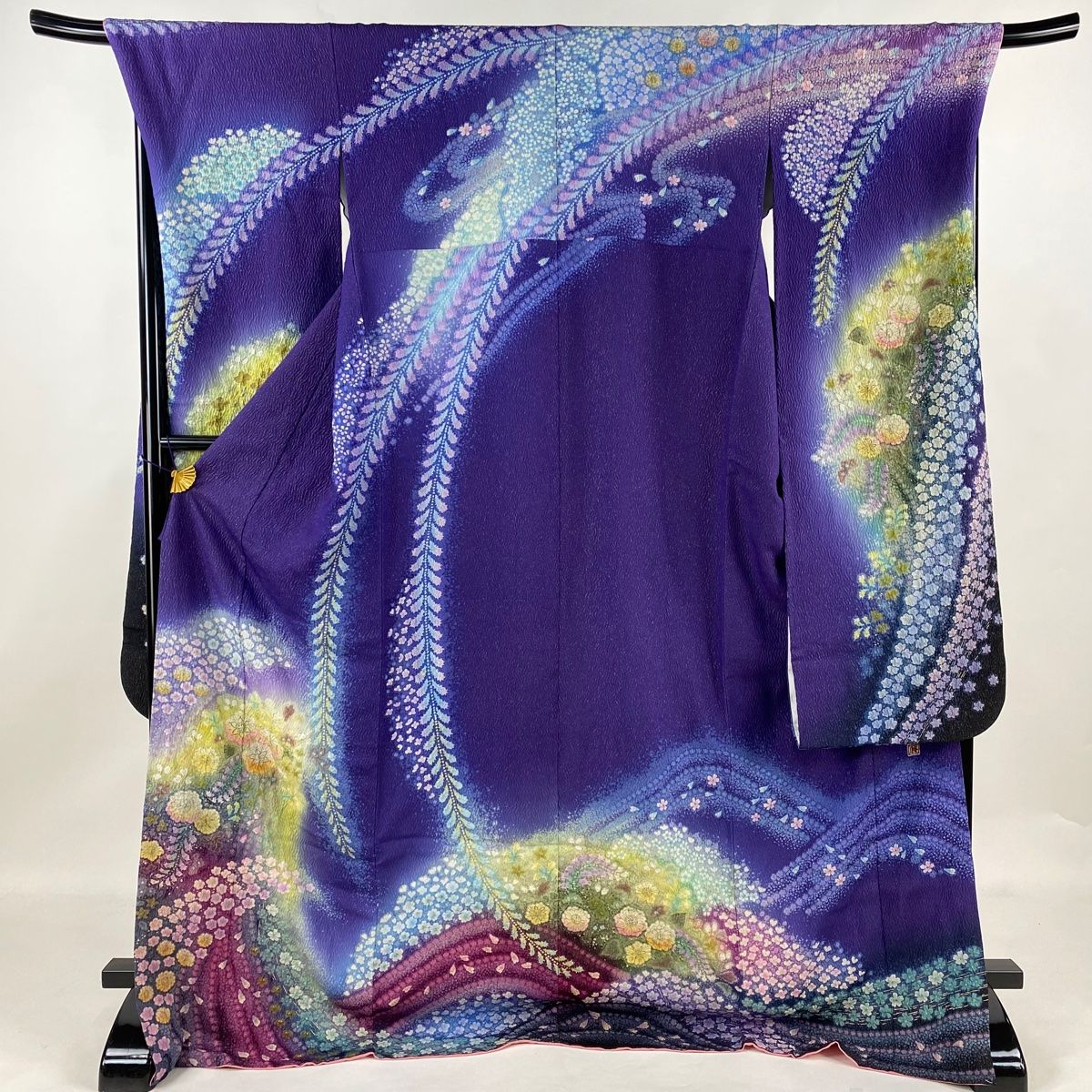 振袖 身丈179cm 裄丈68.5cm 正絹 美品 逸品 【中古】（振袖 美品 名品  