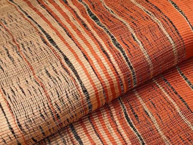 平和屋着物■極上　本場筑前博多織　草木染　手織工房　染匠：小森久　両面　全通柄袋帯　金銀糸　証紙・冊子付き 逸品 未使用 CYAA2927s5 平和屋着物□極上 本場筑前博多織 草木染 手織工房 染匠：小森久 両面