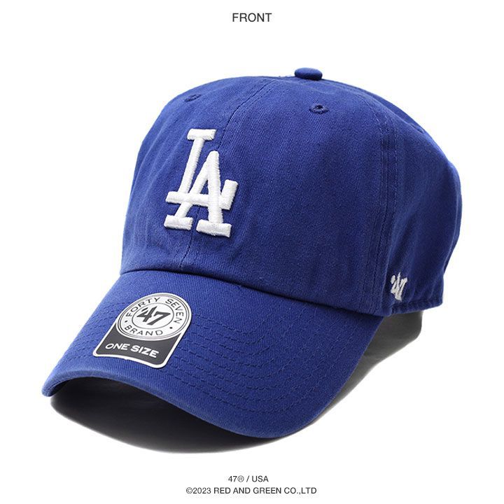 ドジャース 公式 LA キャップ 青 コーデ 47 b系 ヒップホップ