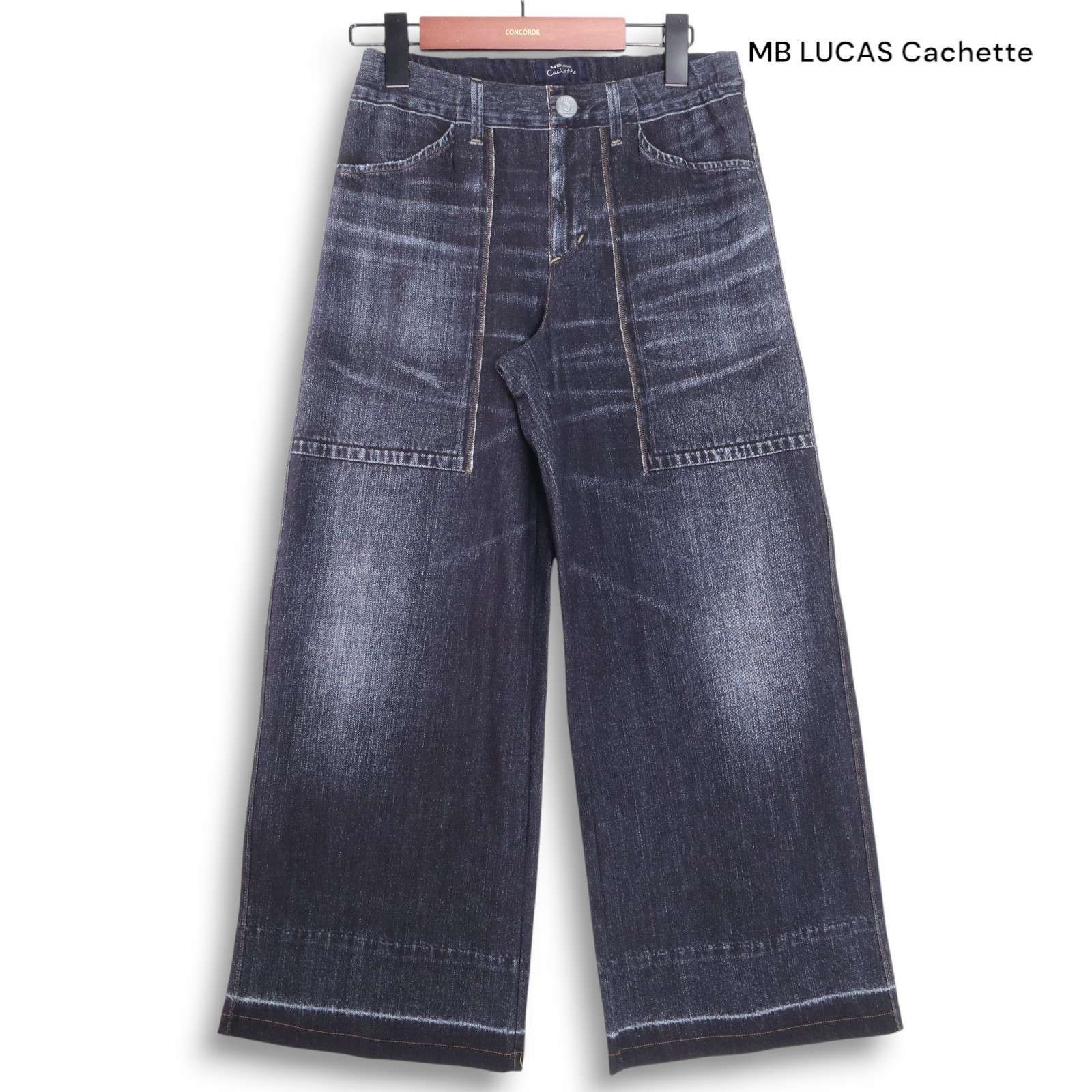 MB LUCAS cachetteストレッチパンツ MBLUCAS Cachette デニムプリントストレッチパンツ ボーイ