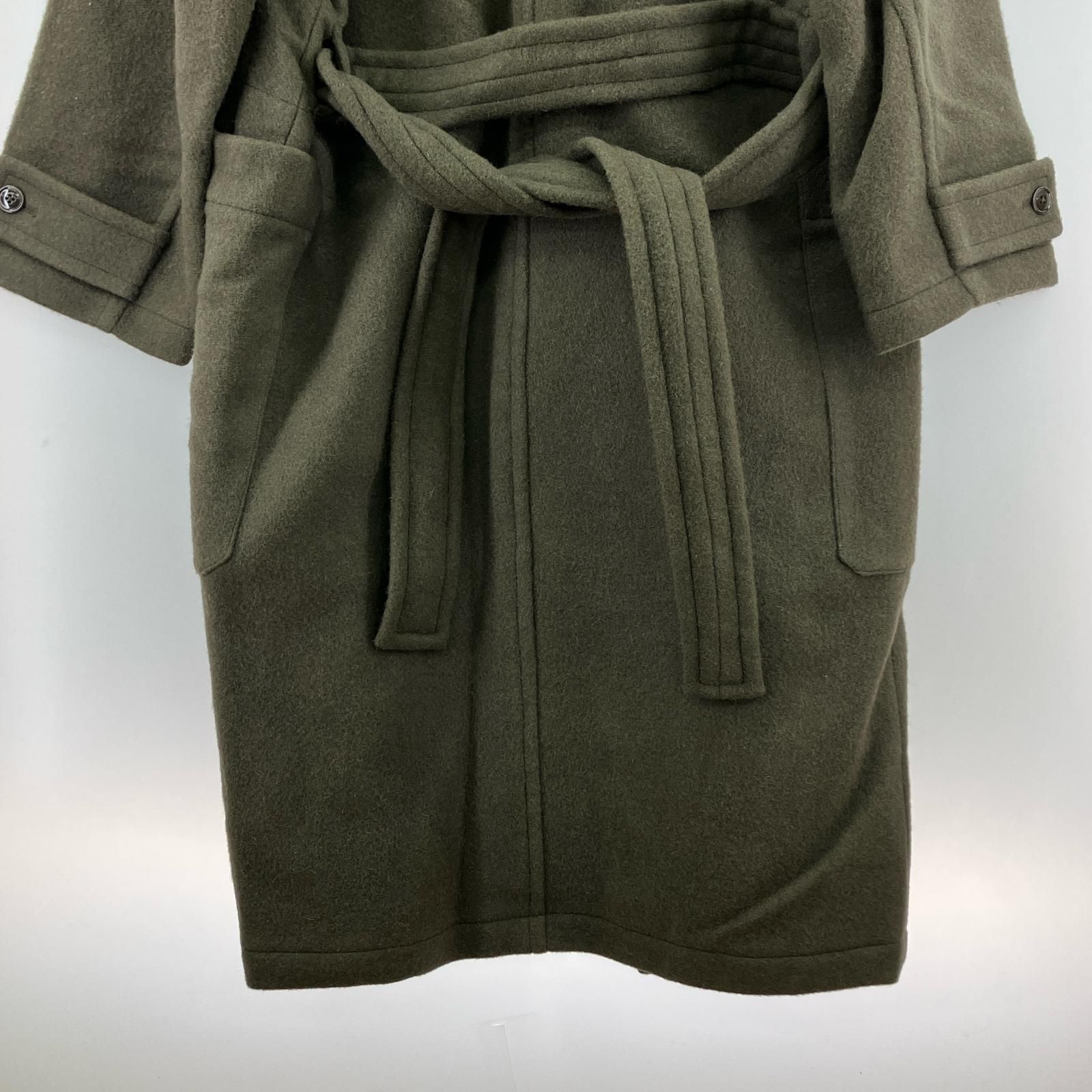 LEMAIRE WRAP COAT ブラウン カーキ LEMAIRE(ルメール) | ラップ コート - ダークブラウン | ESCAPERS