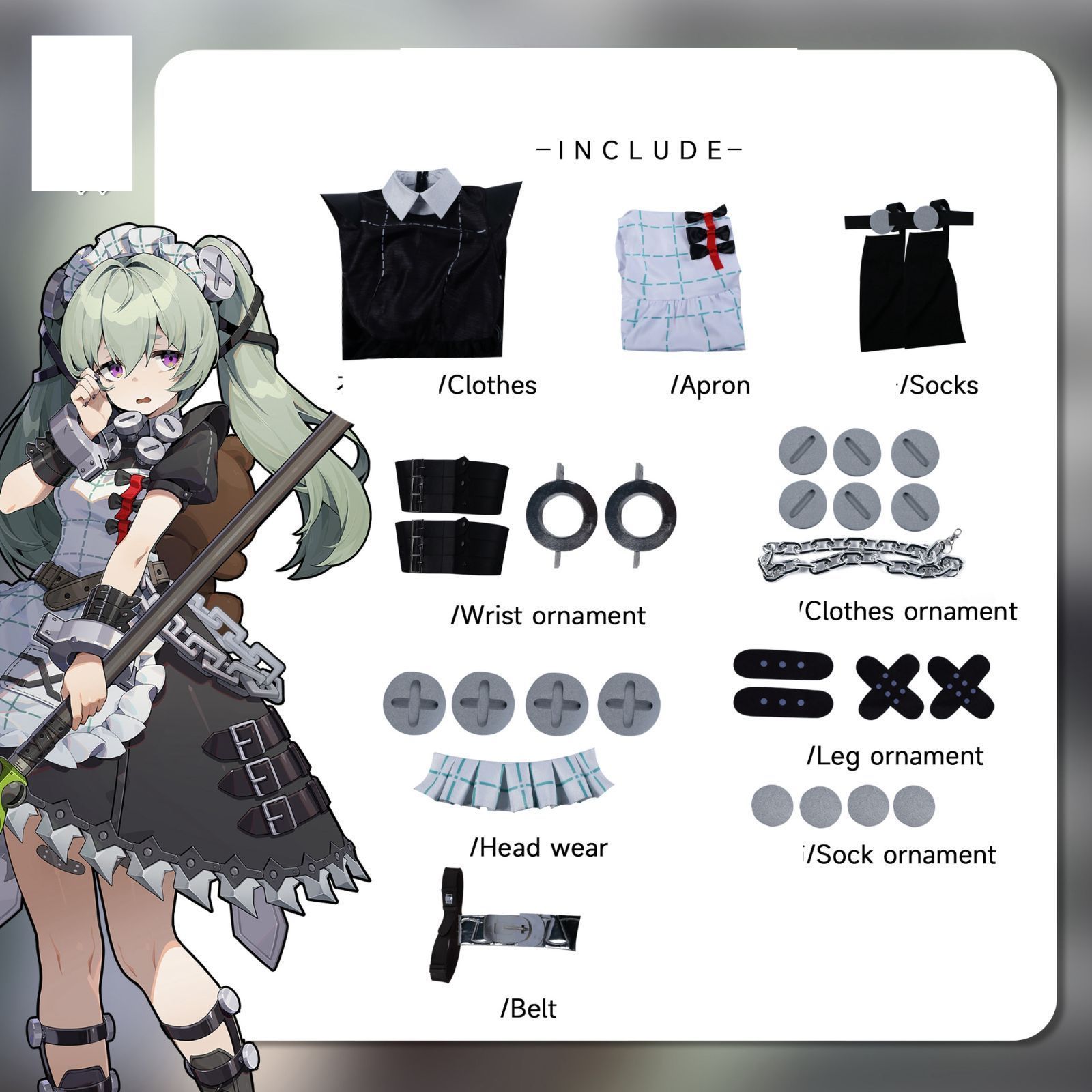 ゼンレスゾーンゼロ ゼンゼロ リン コスプレ衣装 三分妄想 Sサイズ