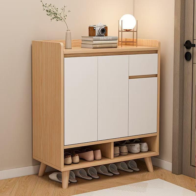 M136 木目調シューズラック 幅750mm 靴収納