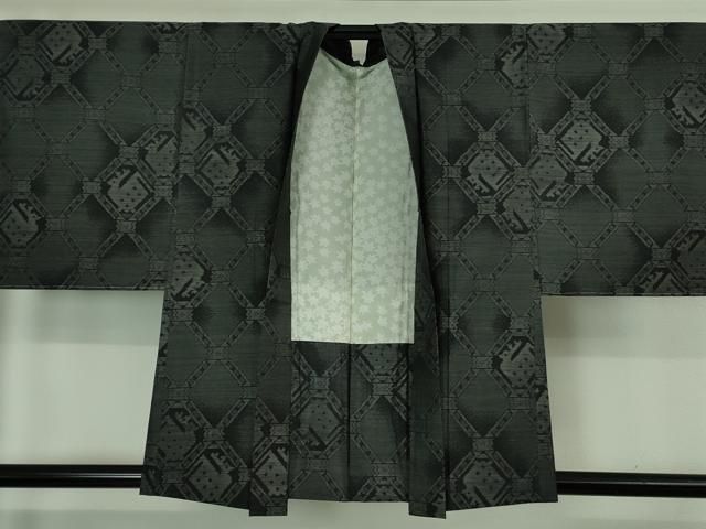 単衣【極上逸品】正絹【未使用】トールサイズ【純絹織物本場大島紬訪問着】フルセット 平和屋着物□極上 本場大島紬 羽織セット 有栖川文様 さが美扱い